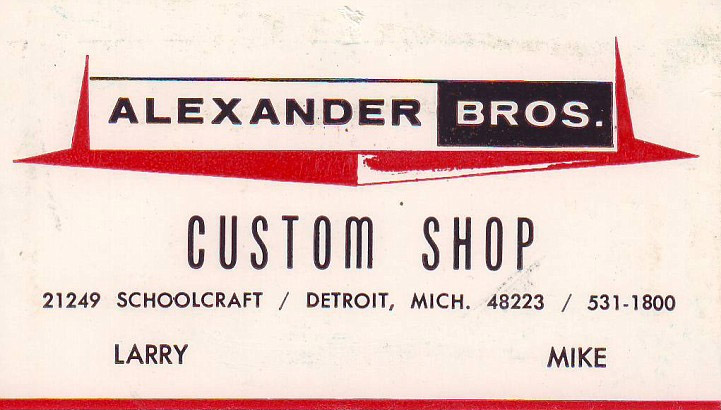 732 - The Ridler Award (1964-2024...) Alexander-brothers-business-card